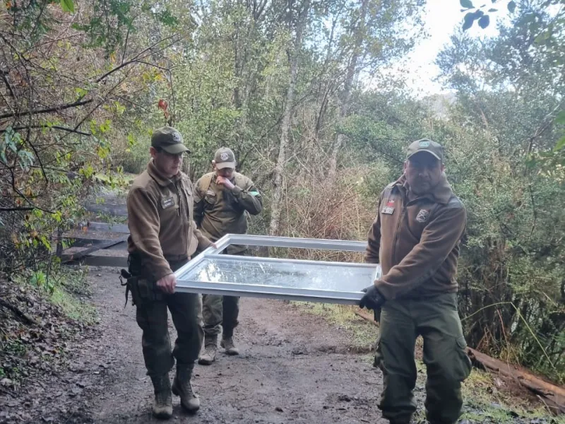 Acción solidaria concretada por Carabineros del retén Paso El León en Cochamó