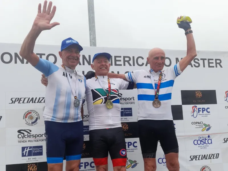 Ciclistas de Puerto Varas suman medallas en Panamericano Máster de Paraguay