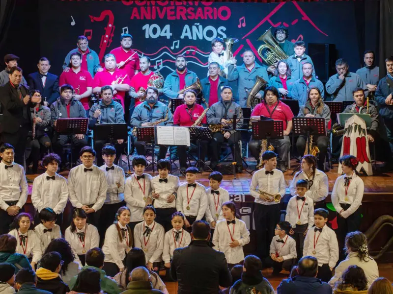 Club Musical y Cultural El Copihue de Puerto Octay celebró 104 años con emotivo concierto y el debut de “Los Copihuitos”
