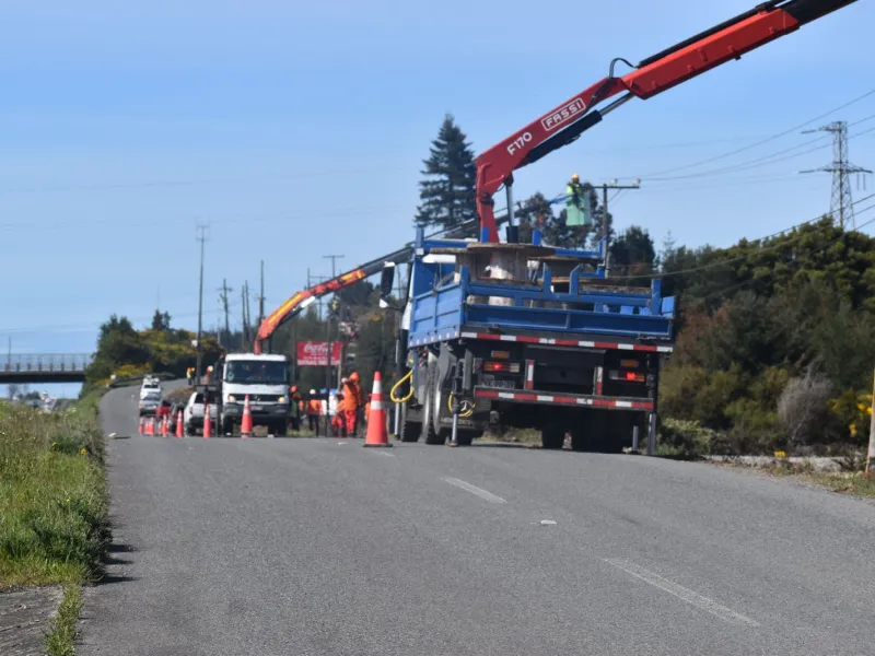 Cooperativa Eléctrica CRELL realizó mejoramiento de infraestructura en sector Ruta 5 Sur