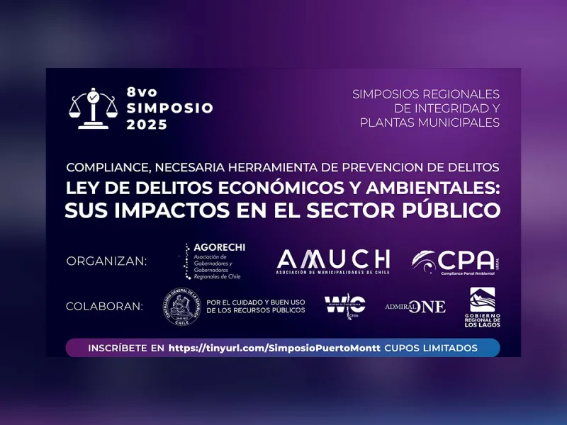 En Gore Los Lagos se realizará el 8° Simposio Regional de Integridad y Plantas Municipales: municipios llaman a fortalecer la prevención de delitos y la probidad en la gestión pública