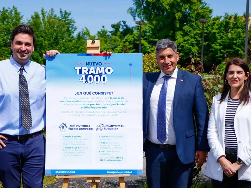 Gobierno presentó nuevo Tramo 4.000 del subsidio habitacional DS1