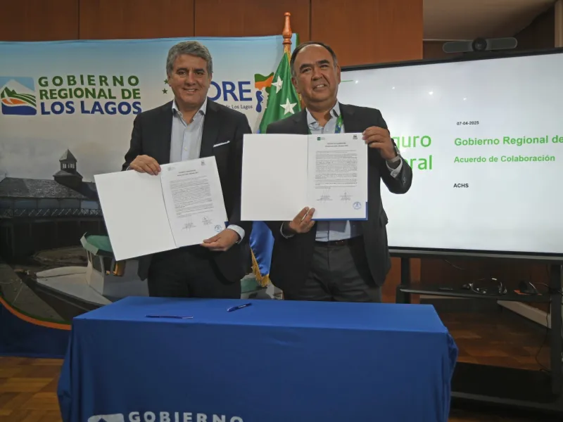 Gobierno Regional de Los Lagos y ACHS firman acuerdo de colaboración para fortalecer la prevención y el cuidado de los trabajadores