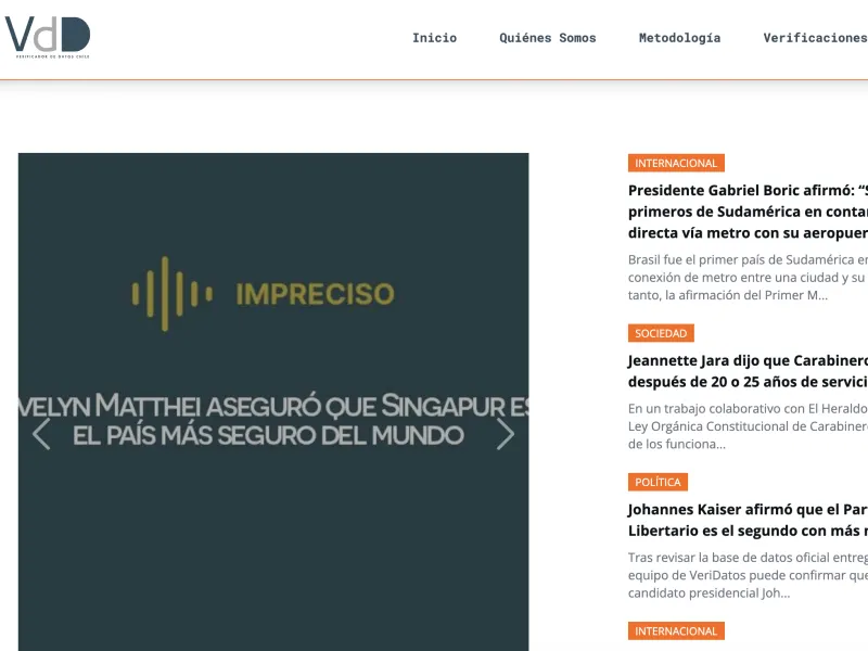 La Asociación Nacional de la Prensa y La Fundación Nacional de la Prensa lanzan VeriDatos, una nueva iniciativa de verificación para combatir la desinformación en Chile