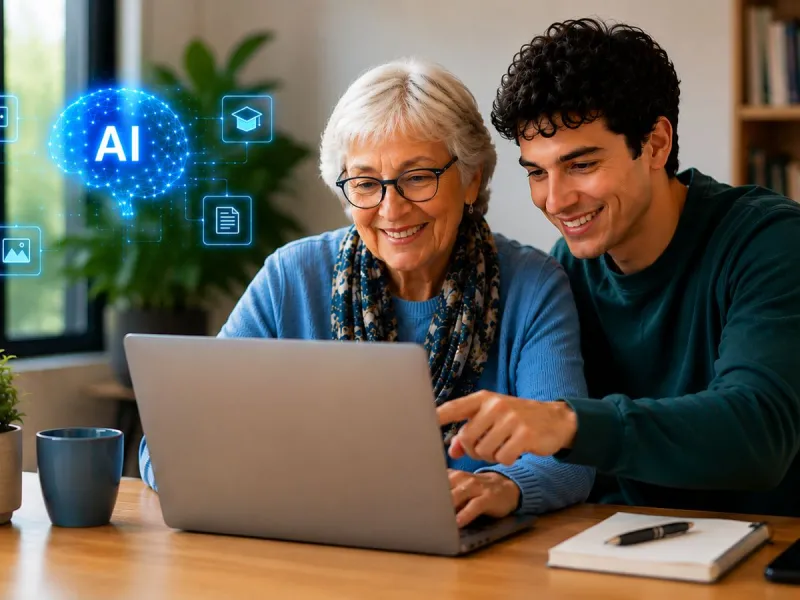 Nunca es tarde para aprender: Lanzan 750 becas gratuitas en Inteligencia Artificial para mayores de 55 años