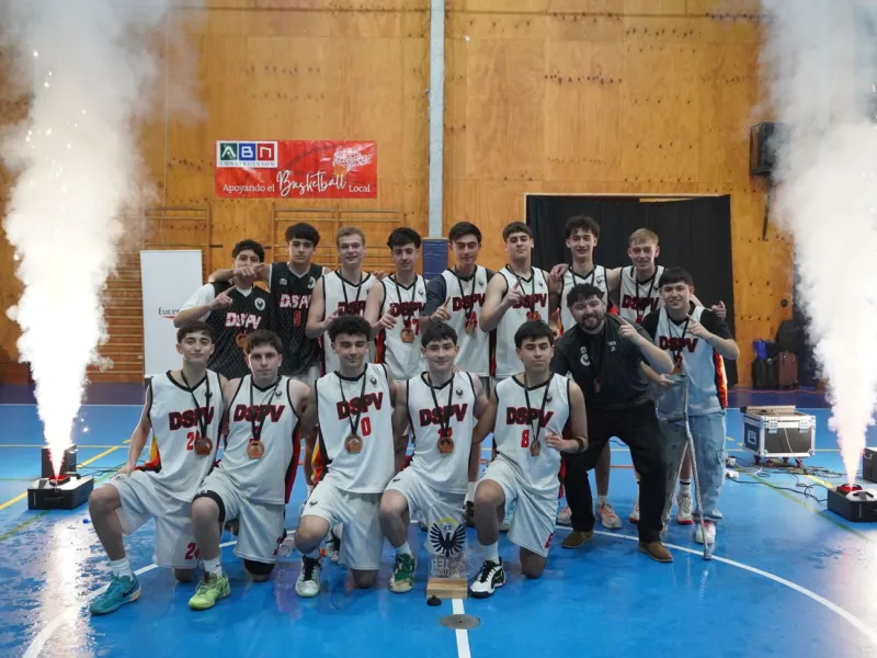 Por sexto año consecutivo DS Puerto Varas alzó la copa en el XXXVIII Campeonato Nacional de Básquetbol de Colegios Alemanes de Chile “Wolf Dieter Heim”