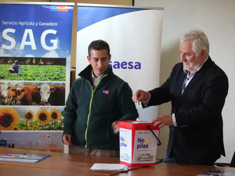 SAG y Saesa concretan convenio para recolección de pilas usadas
