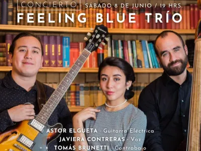 Concierto de Jazz: "Trío Feeling Blue" se presentará este sábado en Centro Cultural Bosque Nativo