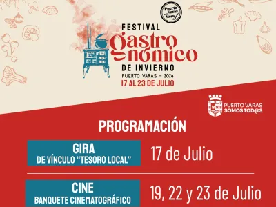 Desde hoy y hasta el 23 de julio: Festival Gastronómico de Puerto Varas reunirá a destacados chefs locales para promover platos gourmet de la comuna