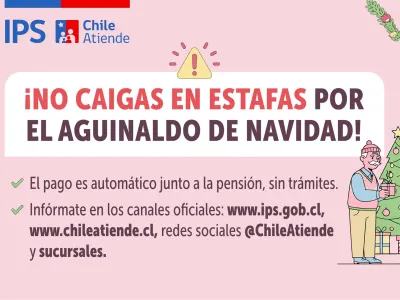 IPS comparte medidas preventivas:  ¡No caigas en estafas por el Aguinaldo de Navidad!