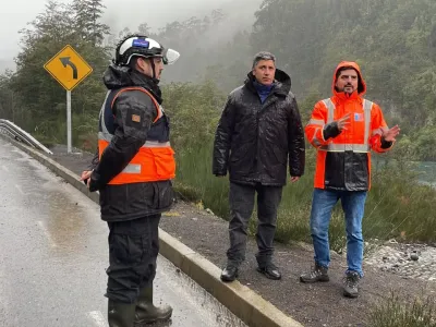 Puerto Varas:  Delegado Presidencial inspeccionó sectores con riesgo de remoción en masa ante llegada de sistema frontal