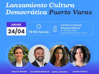 Puerto Varas será sede del lanzamiento del centro de estudios Horizontal: “Cultura Democrática: propuestas culturales para el Chile de hoy”