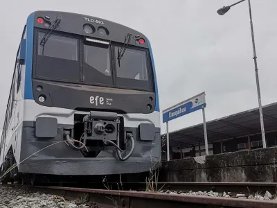 Tren Los Lagos retoma esta tarde normalidad de servicios tras despeje de vía férrea